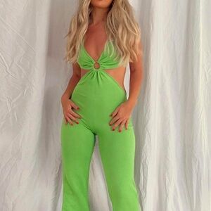 WOMENS GREEN JUMPSUIT ( PRINCESS POLLY)